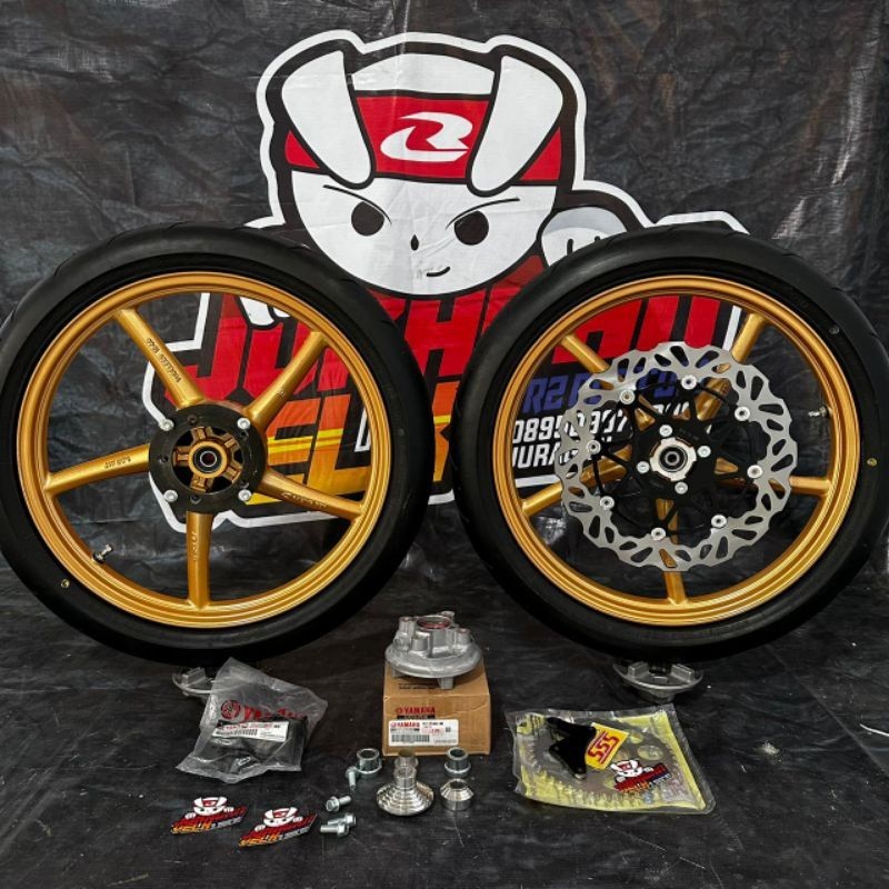 promo spesial wheelset velg RCB sp522 original  pnp crf racingboy pnp crf set ban bisa untuk klx dan dtracker tiger