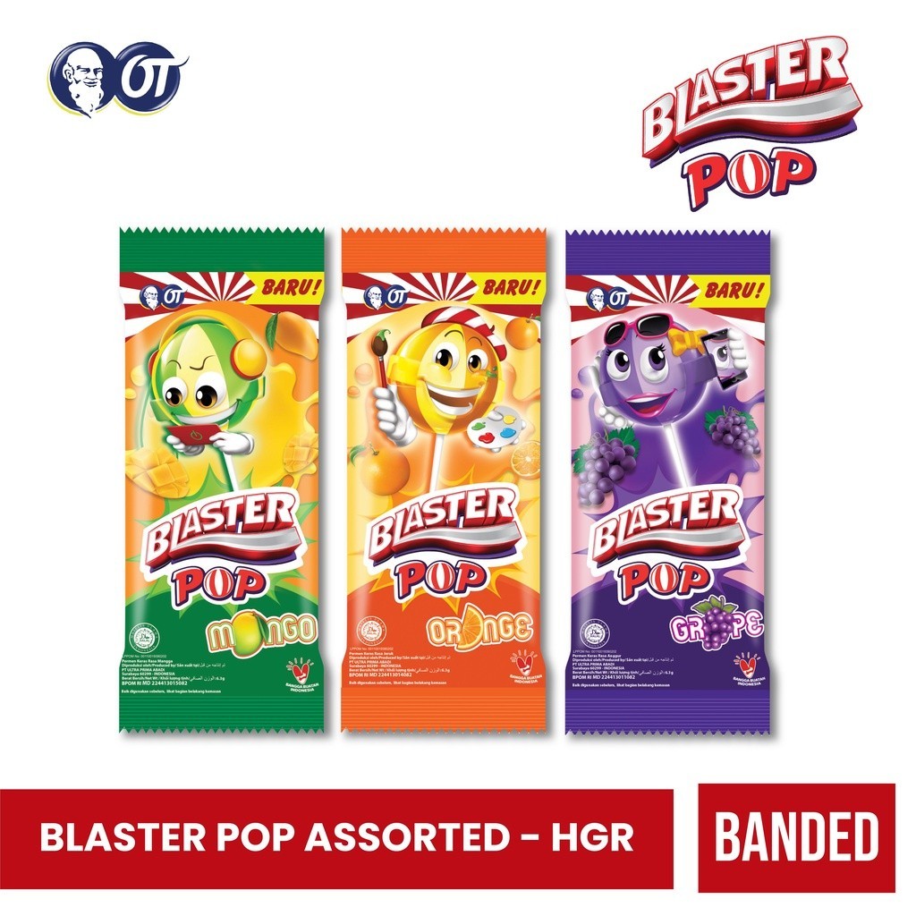 

Permen Blaster Pop 1 Pack isi 36 Pcs / Hanger / Renceng / Renteng / Belang