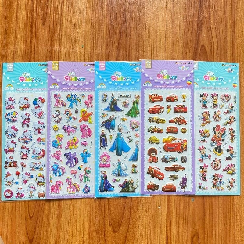 

Babalil - Sticker Timbul 3D Karakter Kecil / Stiker label dot anak cut paste