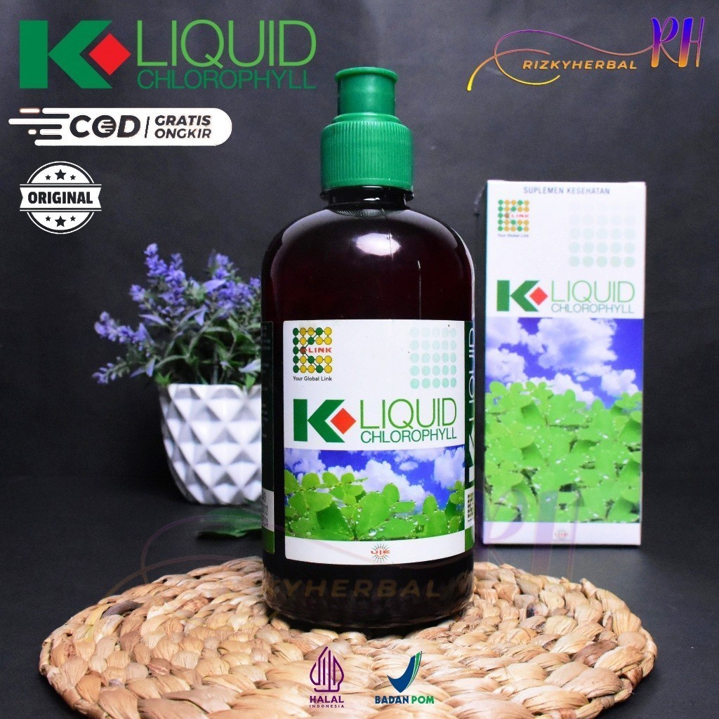 K Liquid klorofil isi 500ml Original | Kloropil Klink |Chlorophyll K Link 500 Ml | Klorofil klink