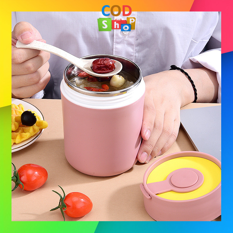 COD - 6179 Termos Makanan Tahan Panas / Tempat Termos Sup Anti Tumpah / Mangkok Cangkir Termos Bubur