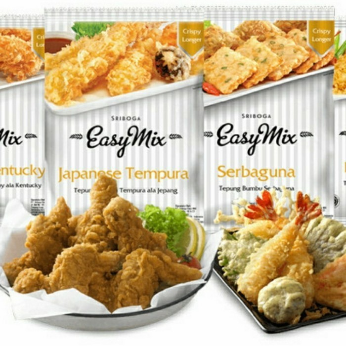 

Tepung Easy Mix All Variant Fish n Chip Tempura Waffle SRIBOGA 1kg - Pisang Goreng