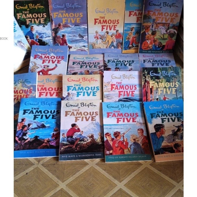 NOVEL ENID BLYTON FAMOUS FIVE SERIES 21 BOOKS COLLECTION