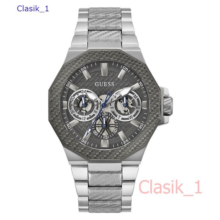 Original 100% GUESS Gents Watch INDY Silver 2 Tone - GW0636G1