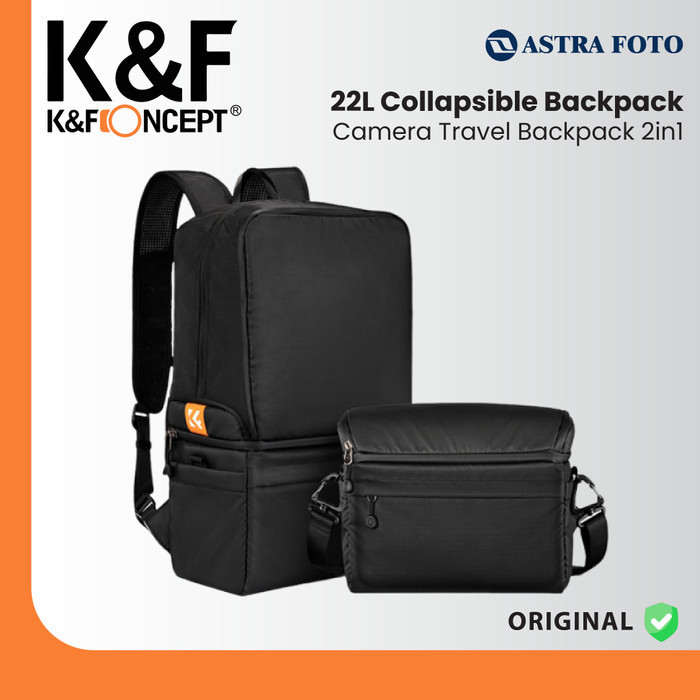 KNF Concept 22L Travel BagCollapsible Backpack 2in1 Photography Laptop