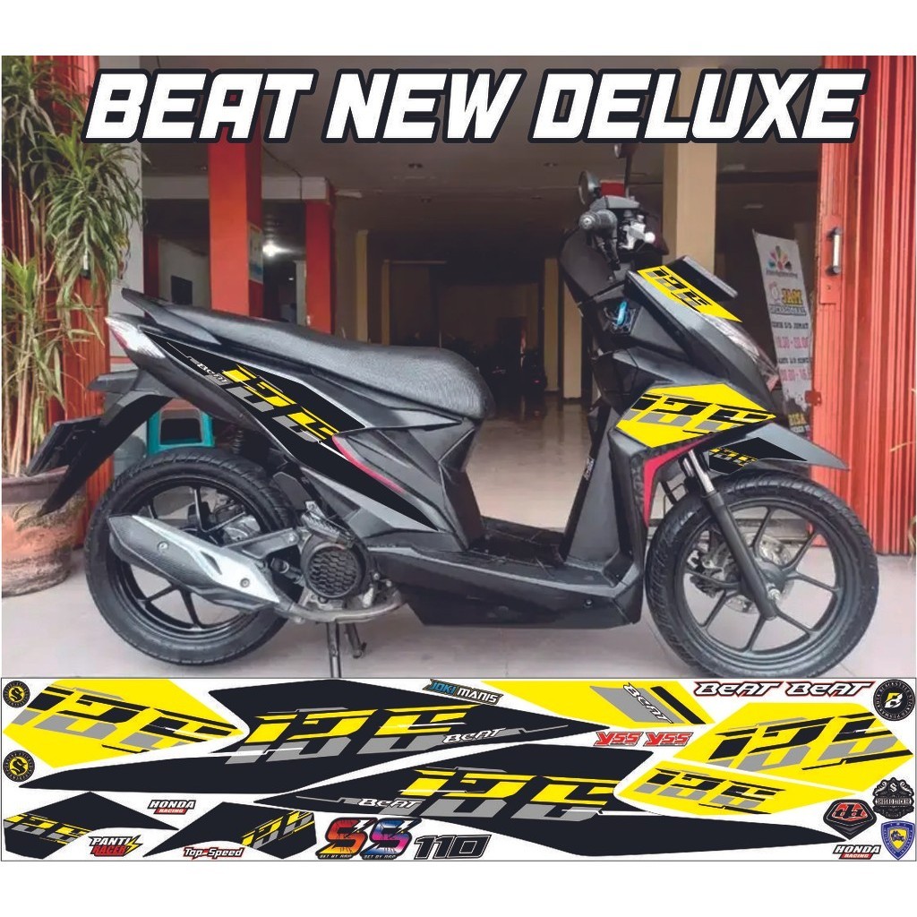 STRIPING striping honda beat deluxe 2020 2023 variasi motif simple stiker beat deluxe STRIPING