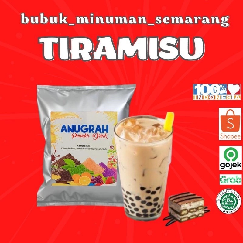 

BUBUK MINUMAN TIRAMISU reguler 500grGratis Ongkir & COD