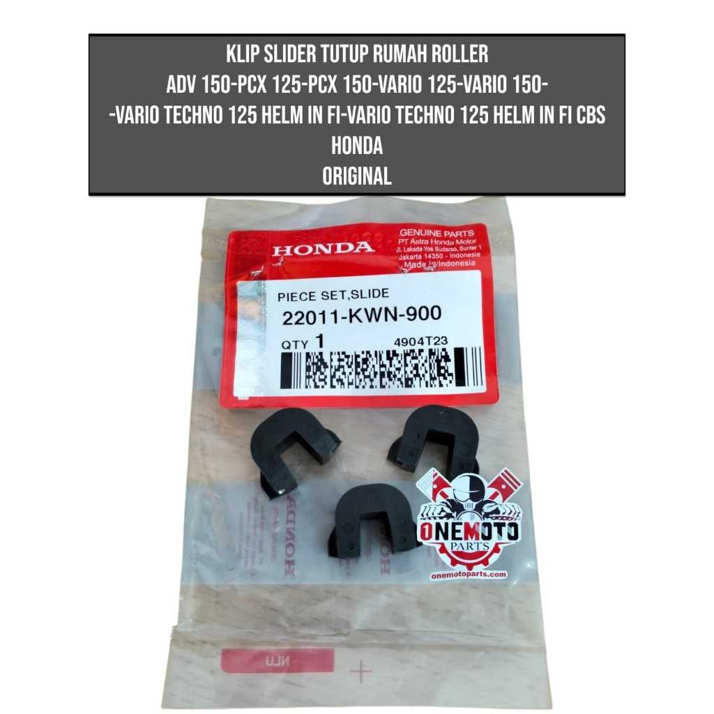 Orimoto - KLIP SLIDER TUTUP RUMAH ROLLER ADV 150 PCX 125 150 VARIO 125 150 TECHNO 125 HELM IN FI CBS