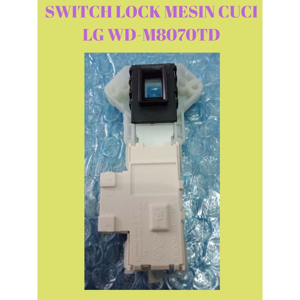 DOOR LOCK MESIN CUCI FRONT LOAD LG F1007NMPW F8007NMCW F8008NMCW FM1061D6 FM1071D6 FM1281D6 WD-80301