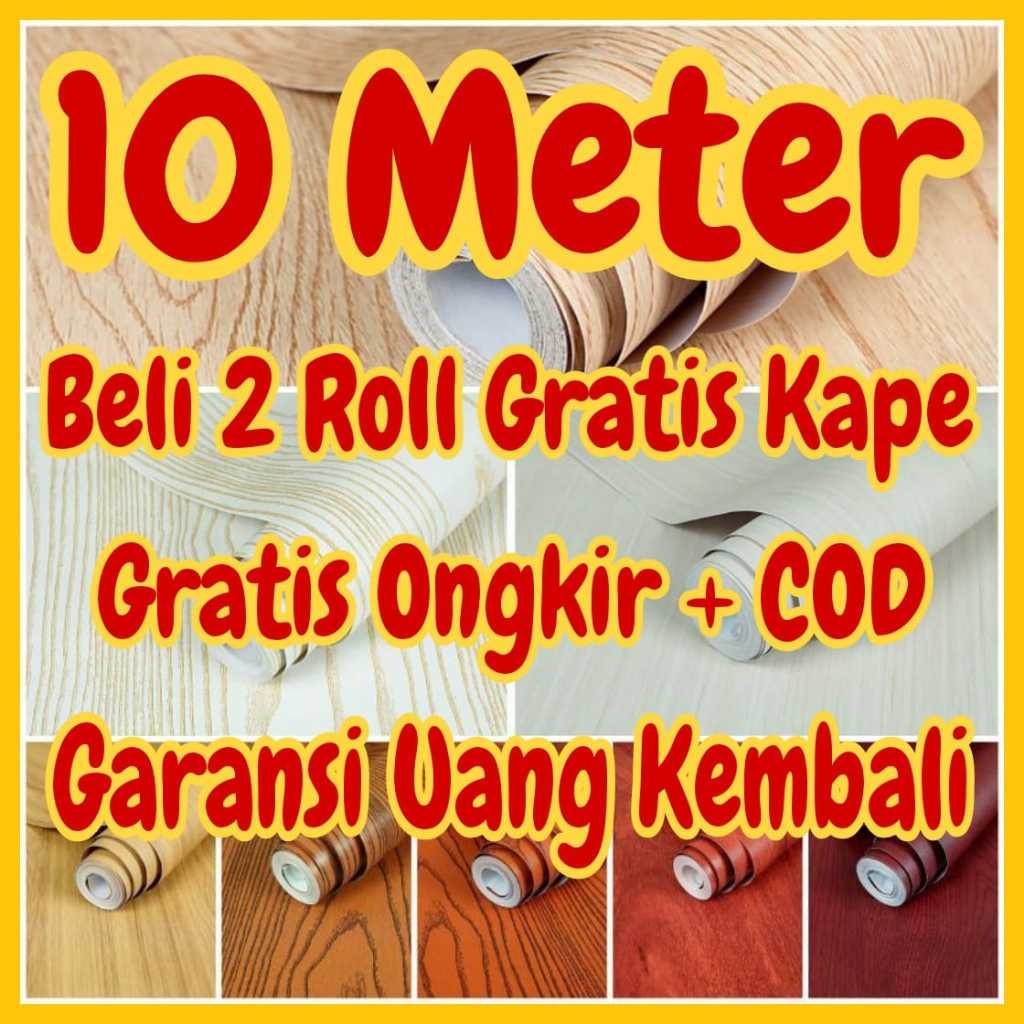 [LUCKY] KUALITAS Wallpaper dinding 10 meter Wallpaper dinding kamar tidur stiker dinding kamar tidur