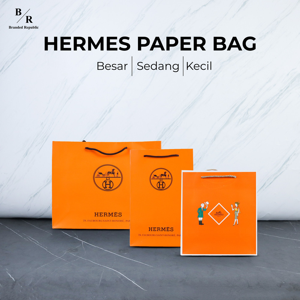 

[BRANDED REPUBLIC 2] PAPER BAG / SHOPPING BAG HERMES