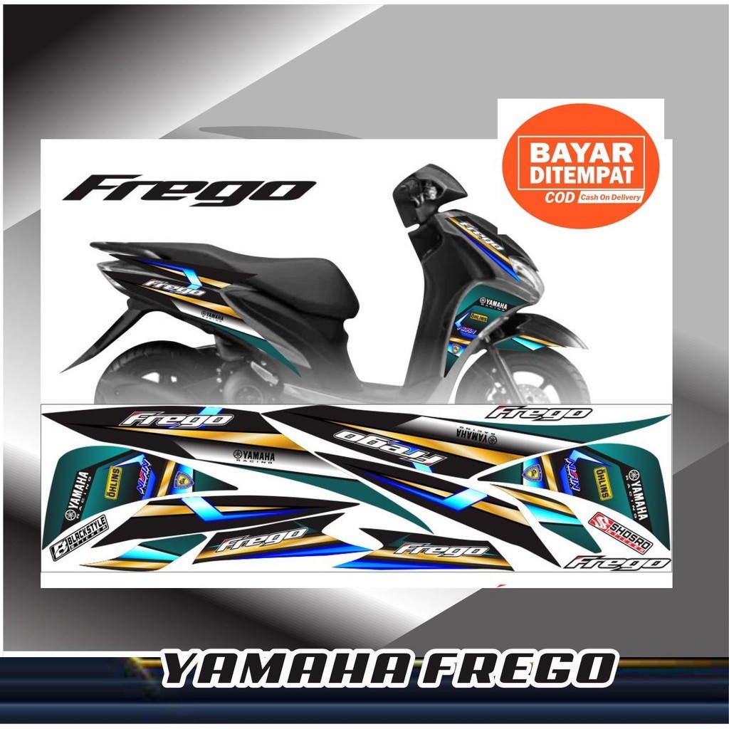 DECAL STRPING YAMAHA FREGO VARIASI STIKER Freego fi stiker variasi motor freego new STIKER DECAL