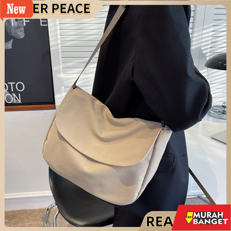 Tas untuk lebaran- [COD] [READY] Tas Selempang Wanita Tas Kanvas Wanita Tas Besar Selempang Wanita T