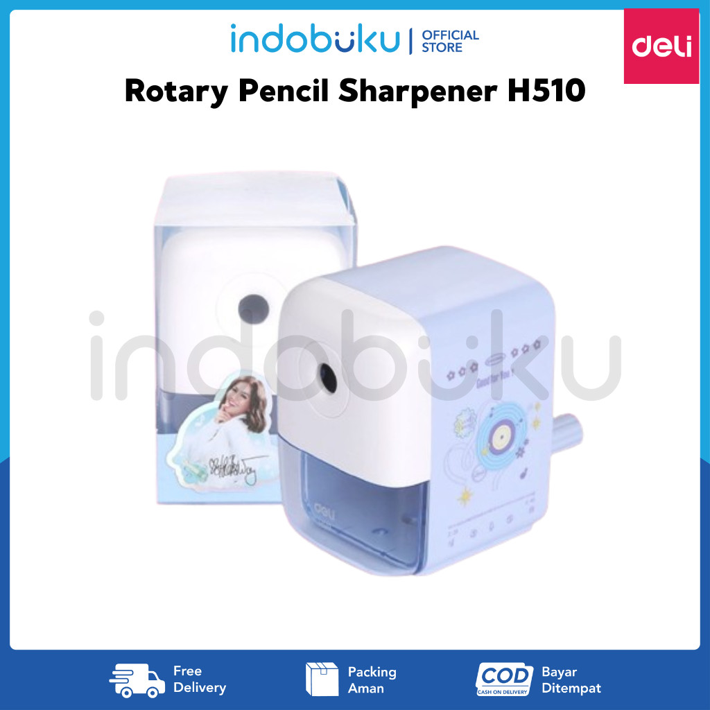 

Rotary Pencil Sharpener Deli H510 Rautan Pensil Putar Deli H510