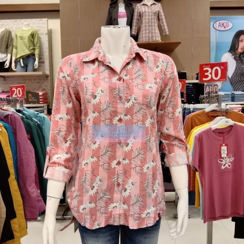KEMEJA AKO MOTIF BUNGA PROMO Original BY MATAHARI