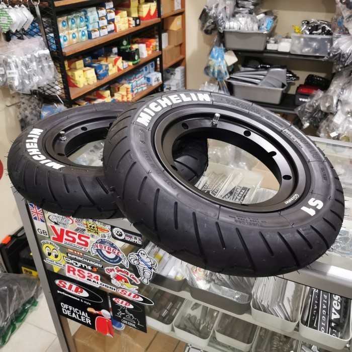 Velg Tubeless Vespa ML Black GScooter V.3 Ring 10 set Ban Michelin S1