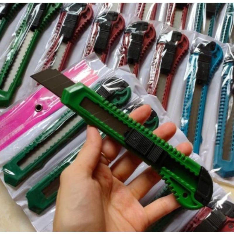 

MOS [1 PCS] PISAU CUTTER BESAR L500 KUALITAS PATEN TAJAM TERMURAH