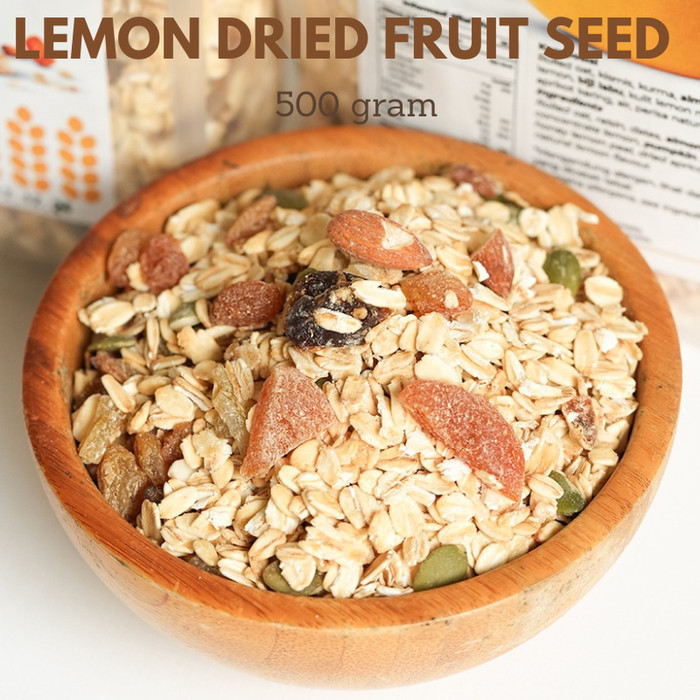 

Lemon Dried Fruit Seed Sereal Sehat 500 gram