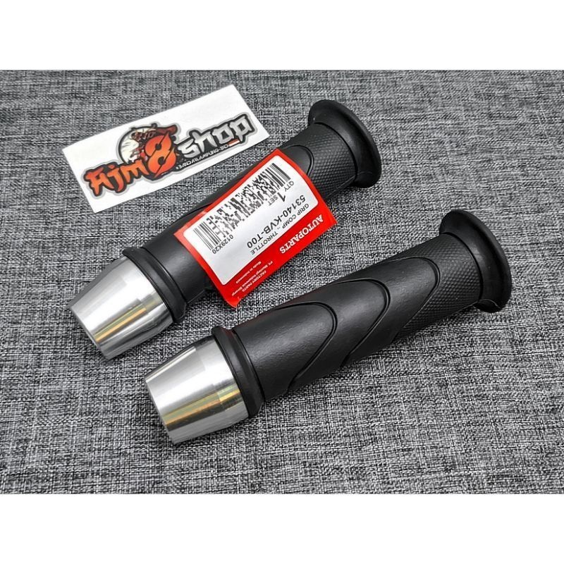 Handgrip Honda Original Sarung Gas HONDA + Jalu Chrome Handgrip Motor + Jalu Chrome Model PCX Handgr