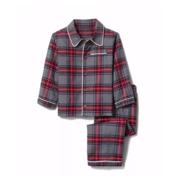 BAJU SETELAN PIYAMA SQUARE MOTIF JANIE AND JACK ANAK LAKI/ PEREMPUAN