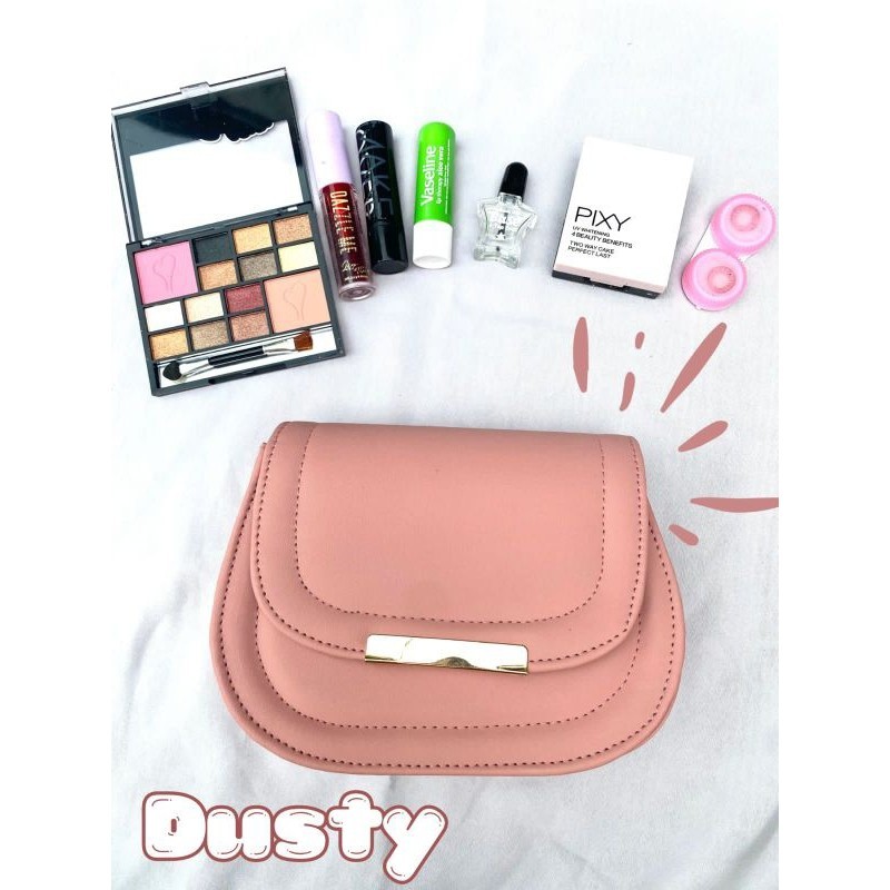 Tas Selempang Wanita Oval Bag / Tas Raisa Oval Plat Kuningan Premium / Tas Selempang Wanita