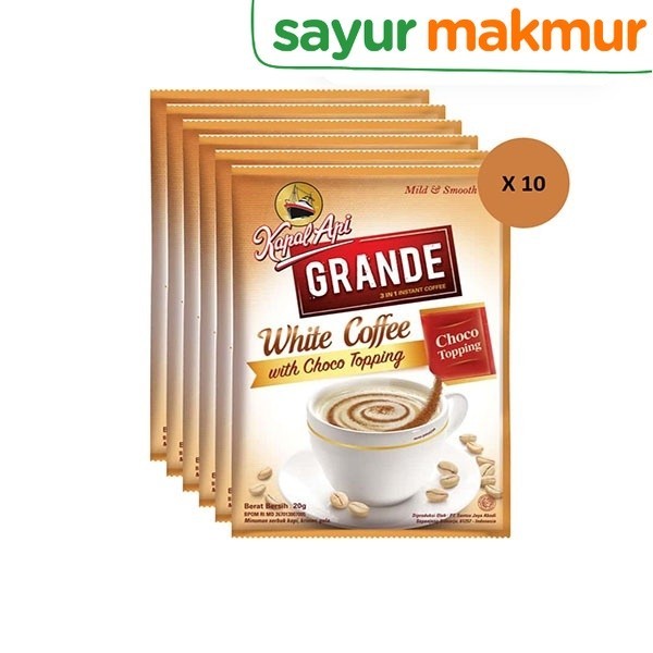 

Kapal Api Grande White Coffee 1 Renceng Isi 10 x 20 gram Sayurmakmur