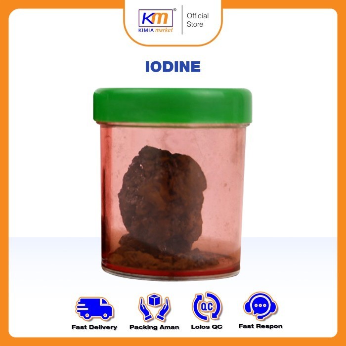 Iodine Murni 10Gr Iodium Kristal