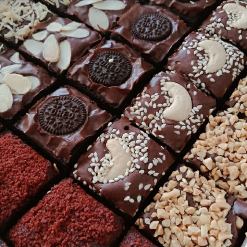 

BROWNIES SEKAT PANGGANG MIX TOPPING WAJIB COBA/ IEd Mubarak