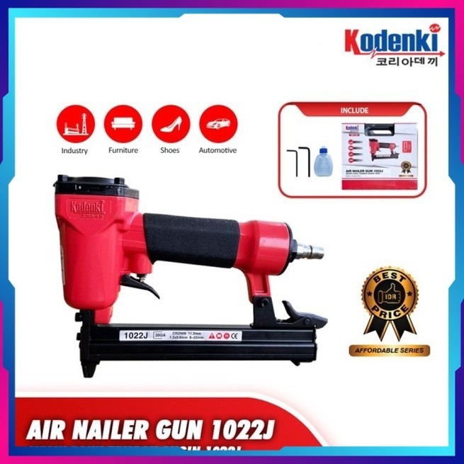 

Air Nailer Gun 1022J Alat Mesin Paku Tembak Angin Staples Stapler