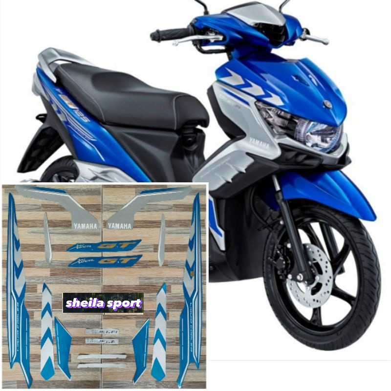 Striping xeon Stiker Yamaha Xeon GT biru tahun 2015 2016 kualitas bagus