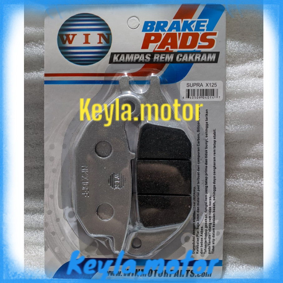 Kampas Rem Cakram Depan / Belakang Supra X 125 Lama 2004 2005 2006 | rear brake pads WIN | motor pad