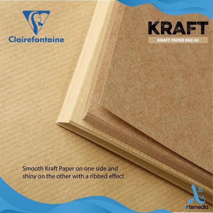 

Buku Sketsa Clairefontaine A5 Kraft Brown Paper Pad