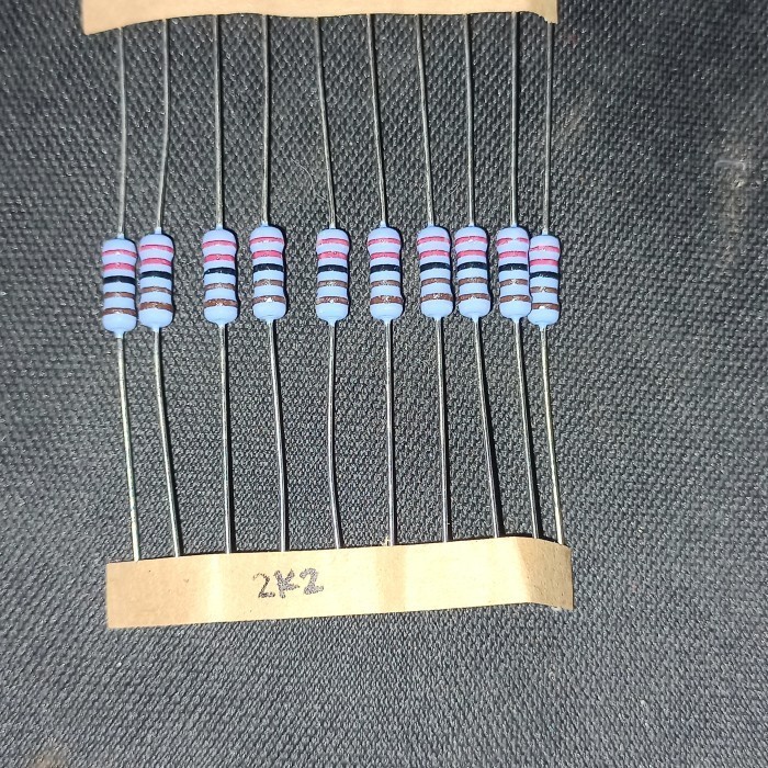 resistor 2k2 1 watt original japan 1w 2.2k kilo 1watt 2,2k metalfilm F Fajar elektro 2