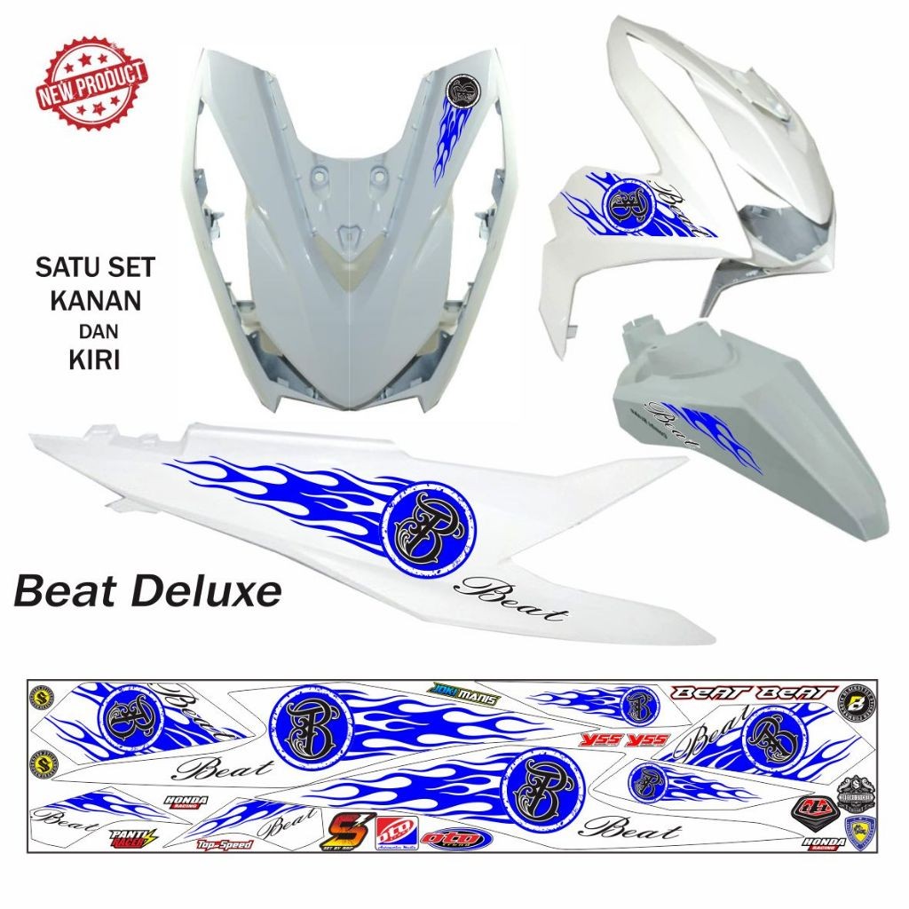 SETIKER MOTOR STRIPING BEAT ISS DELUXE 2020 VARIASI HONDA BEAT BARU CBS DELUXE 2021 / 2023