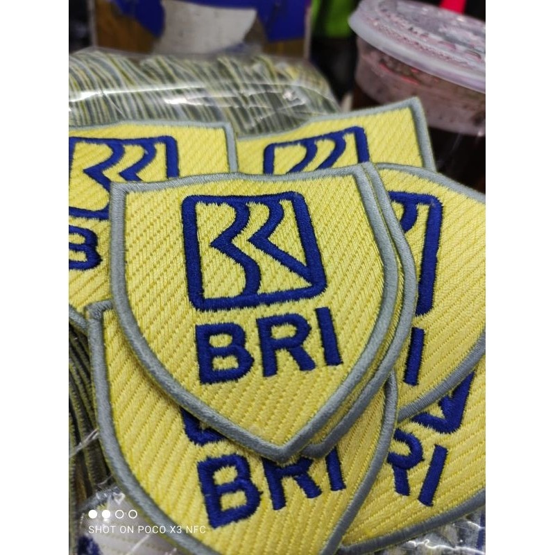 Bordir bordir logo BRI satpam