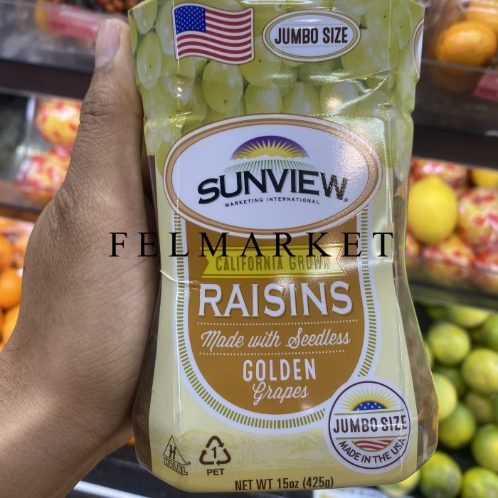 

Sunview Golden Raisins Grape Seedless / 425 grm