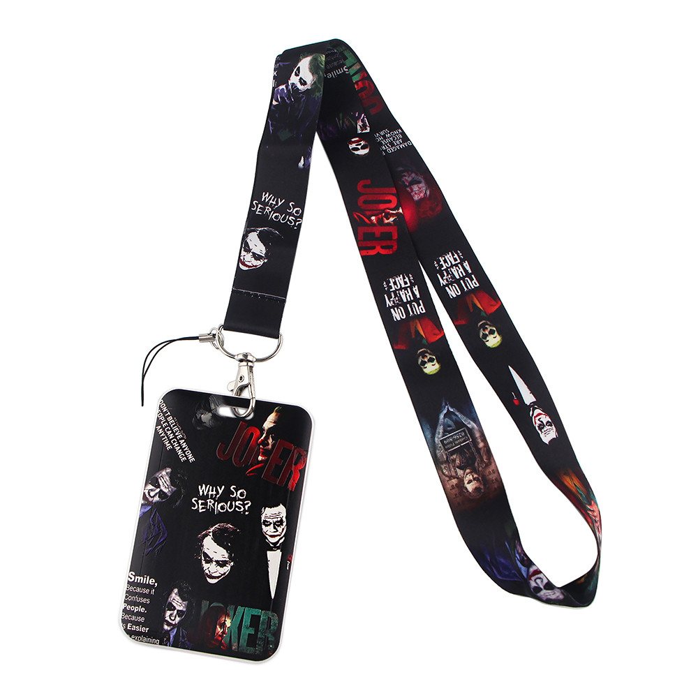 

ER715Horror Film Lanyard for Key Neck Strap Credit Card ID Holder Badge Student Travel Bank Bus Business Card Cover Badge