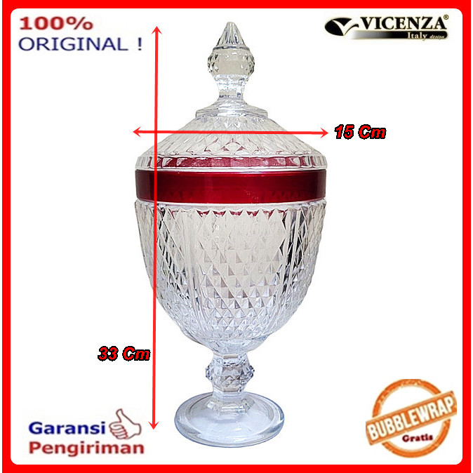 Toples Permen Toples Lebaran kaca Toples Mirip Cristal Soga (010203) - 03genduttinggi, Hijau bs