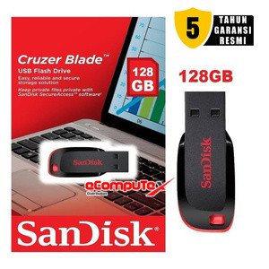 FLASHDISK SANDISK 128GB / USB FLASH SANDISK CRUZER BLADE FD ORIGINAL