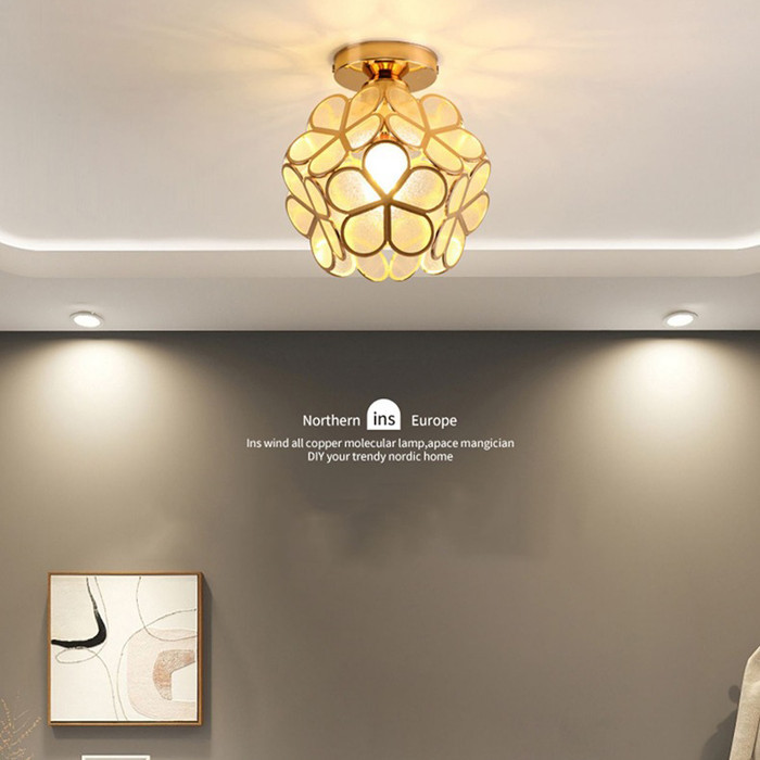 Lampu Plafon LED Flower Ceiling Lamp Warm White 3000K 12W LED Ceiling Lamp Flower Ceiling Lamp Warm 