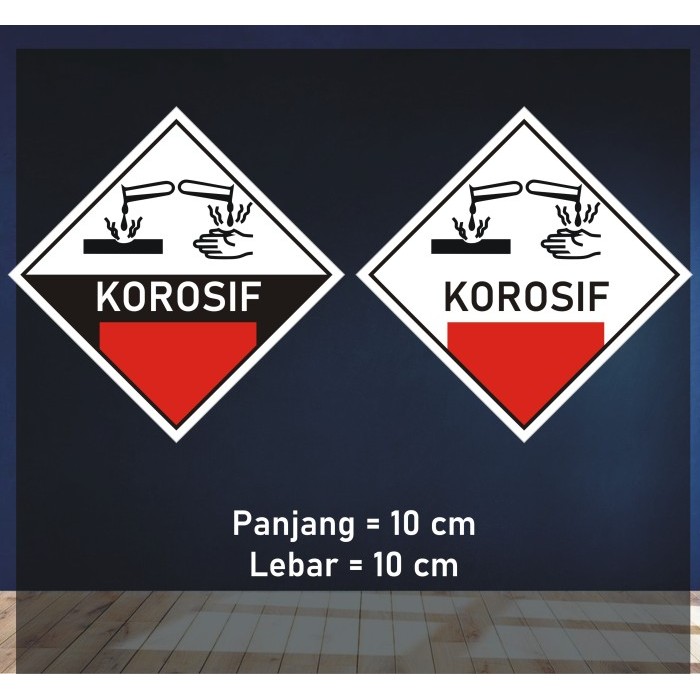 

Sticker Korosif 10x10cm - Label B3