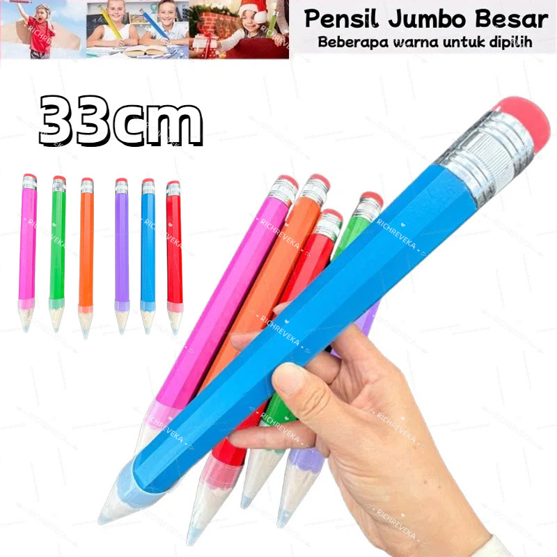 

33 CM Pensil Jumbo Besar Mainan Pencil Pensil Jumbo Hiasan Photo Kado