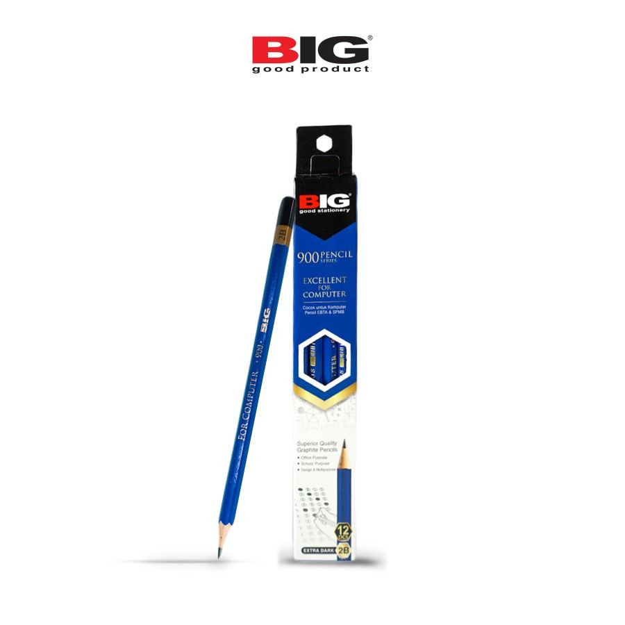 

PENSIL PACK BIG BIRU 900/PACK ISI 12PCS