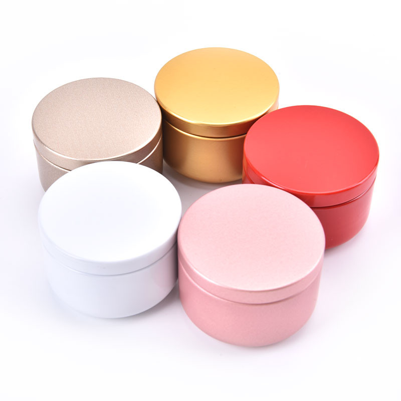 

Candle Tin Round Metal Tin Box Sealed Small Cans Candle Tin Aluminum Jar Storage Candle Travel Tin