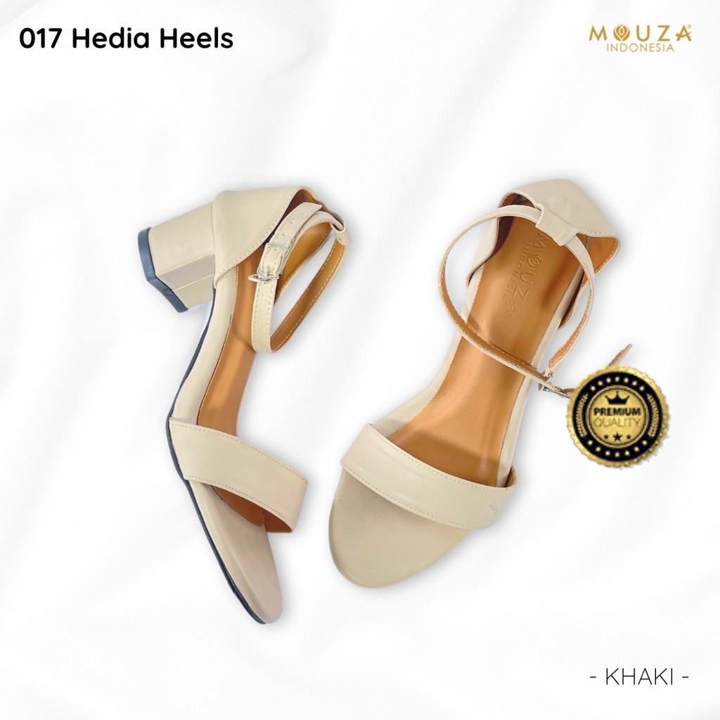 MOUZA - HEDIA Heels Sandal Cantik Modern  - Sandal Heels Wanita - Sandal Heels Wanita Kekinian - San