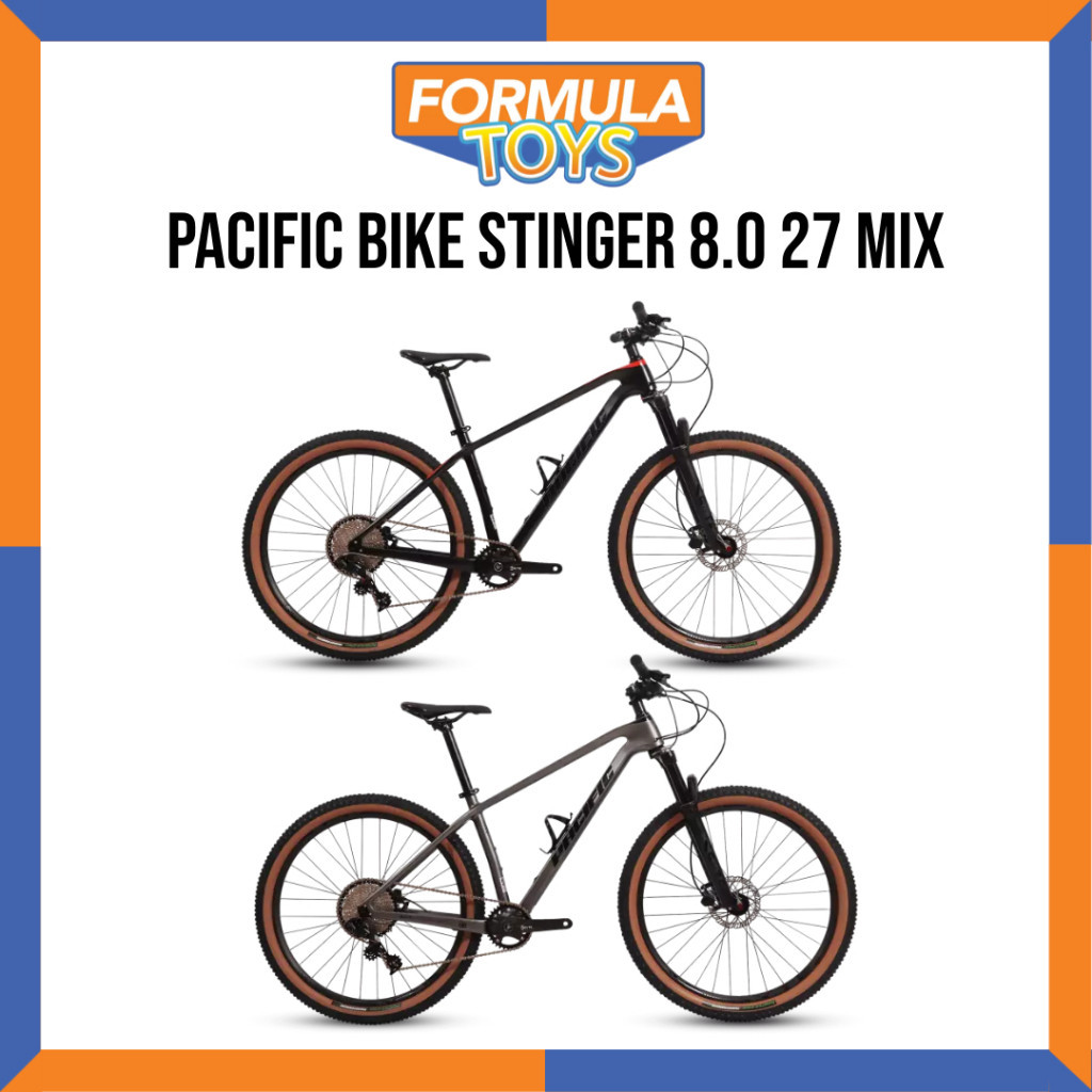 PROMO SPESIAL SEPEDA GUNUNG MTB PACIFIC BIKE STINGER 8.0 27 MIX CARBON