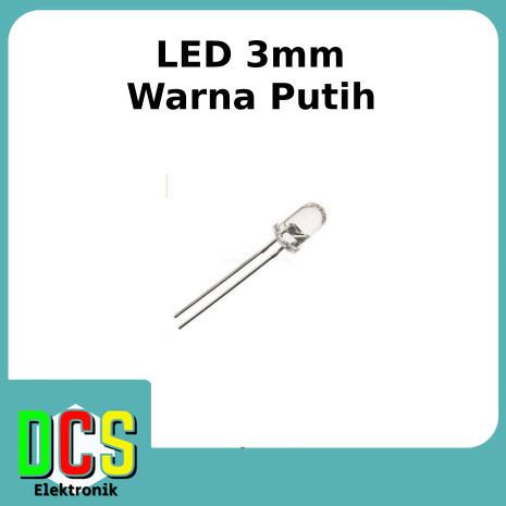 LED 3mm kecil warna Putih