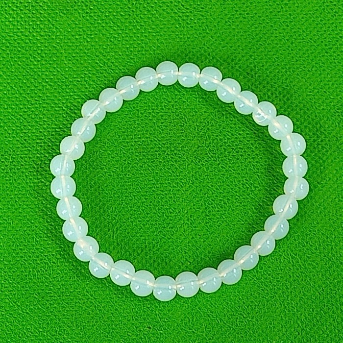 Gelang Batu Giok Cina Asli 6mm Kalimaya Api - VeE Bracelet Batu Alam