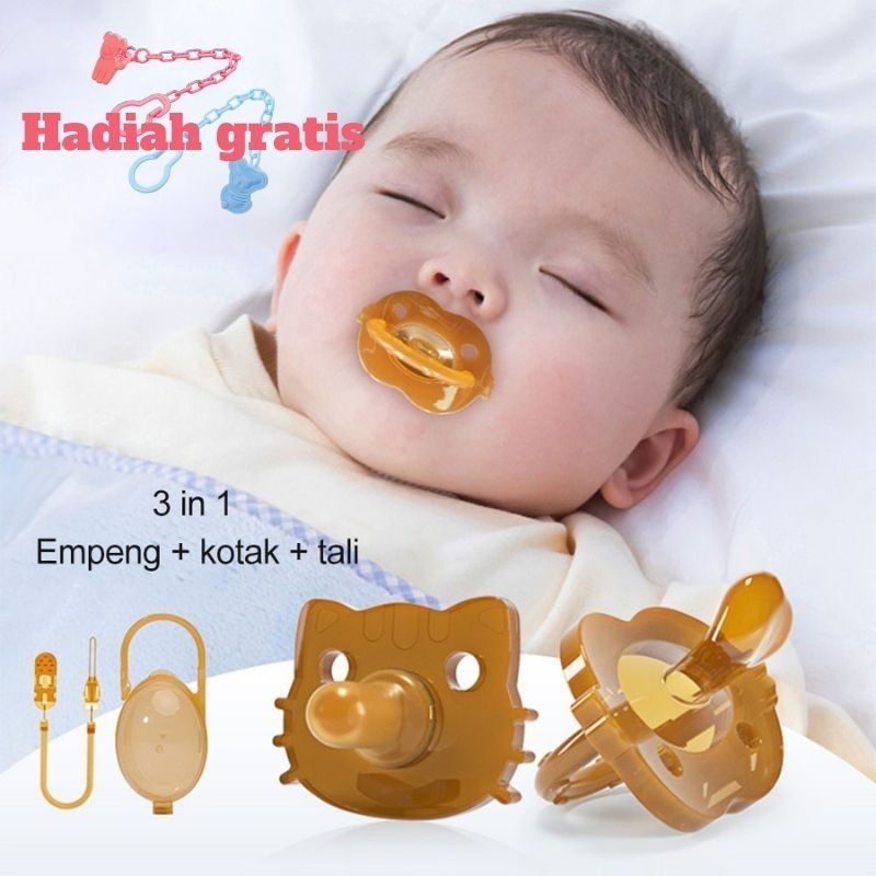 COD Hadiah gratis Dot empeng bayi newborn/empeng bayi silikon lembut/kompeng bayi 0 6 bulan