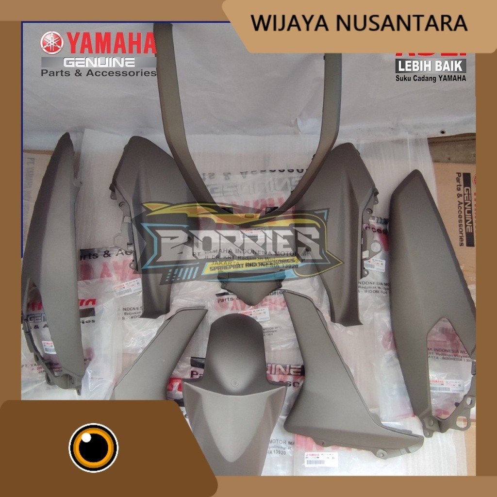 Cover full body halus set Nmax abu abu 2017-2018 original ygp